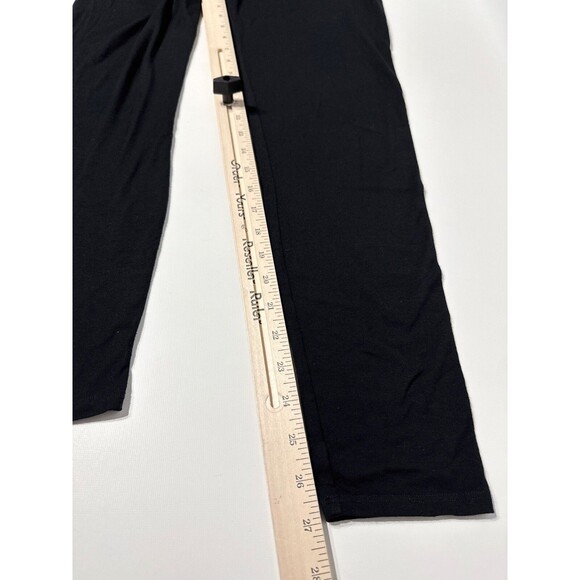 Eileen Fisher Black Viscose Spandex Elastic Waist Pants USA Made Women Sz M (B2) - Picture 9 of 9